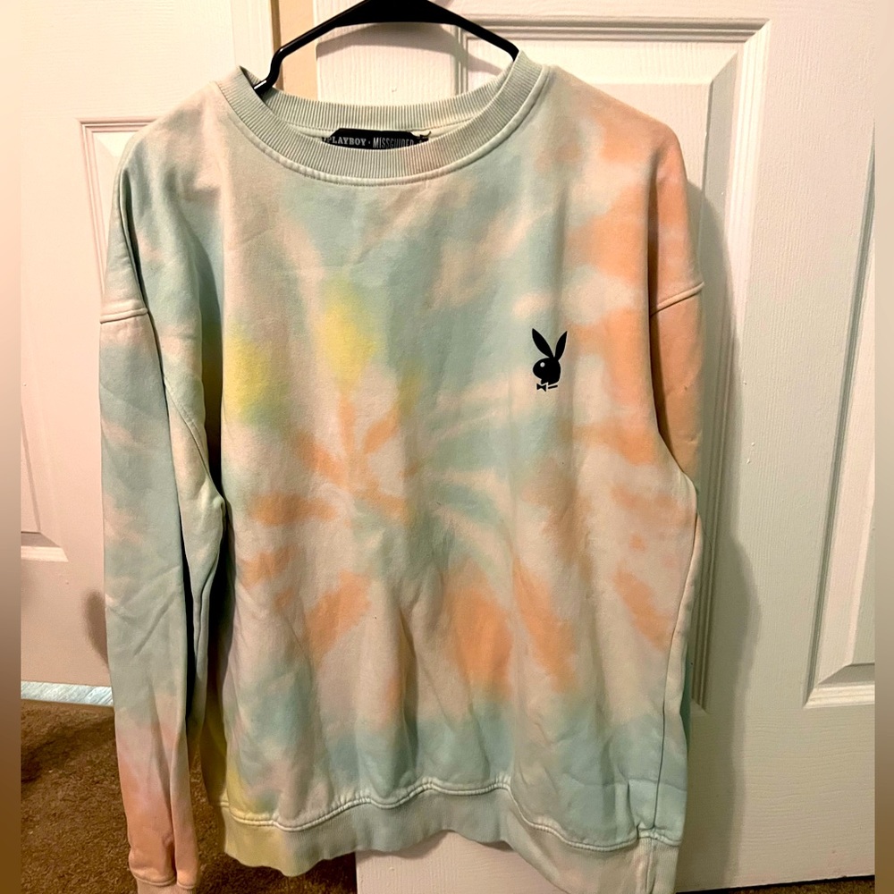 Playboy Missguided Tye-Die Sweatshirt. Great Condition!